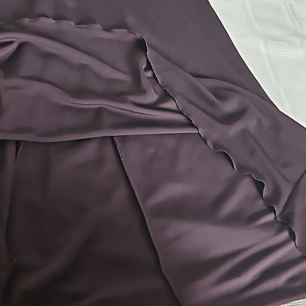 Talula Babaton Sweetheart Neckline, Straps Asymmetric Hem Midi Dress Brown XS - Picture 11 of 16